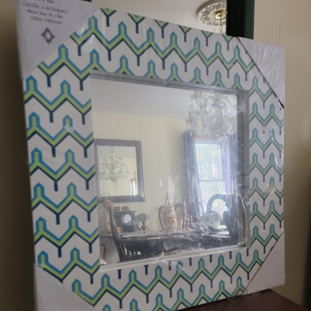 16x16 Brand New Square Concepts In Time Wood Mirror